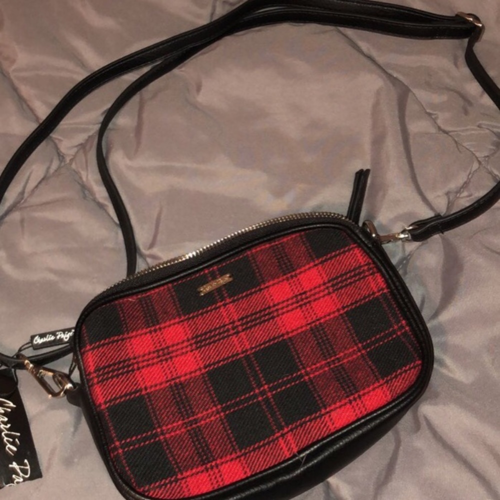Red Gingham Cross Body Purse